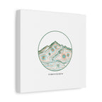 Topographic Contour Line Mountain Canvas, topographic map print | terrain poster