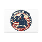 Memorial Day USA 250 Canvas, 1776–2026 Vintage Distressed Patriotic Print