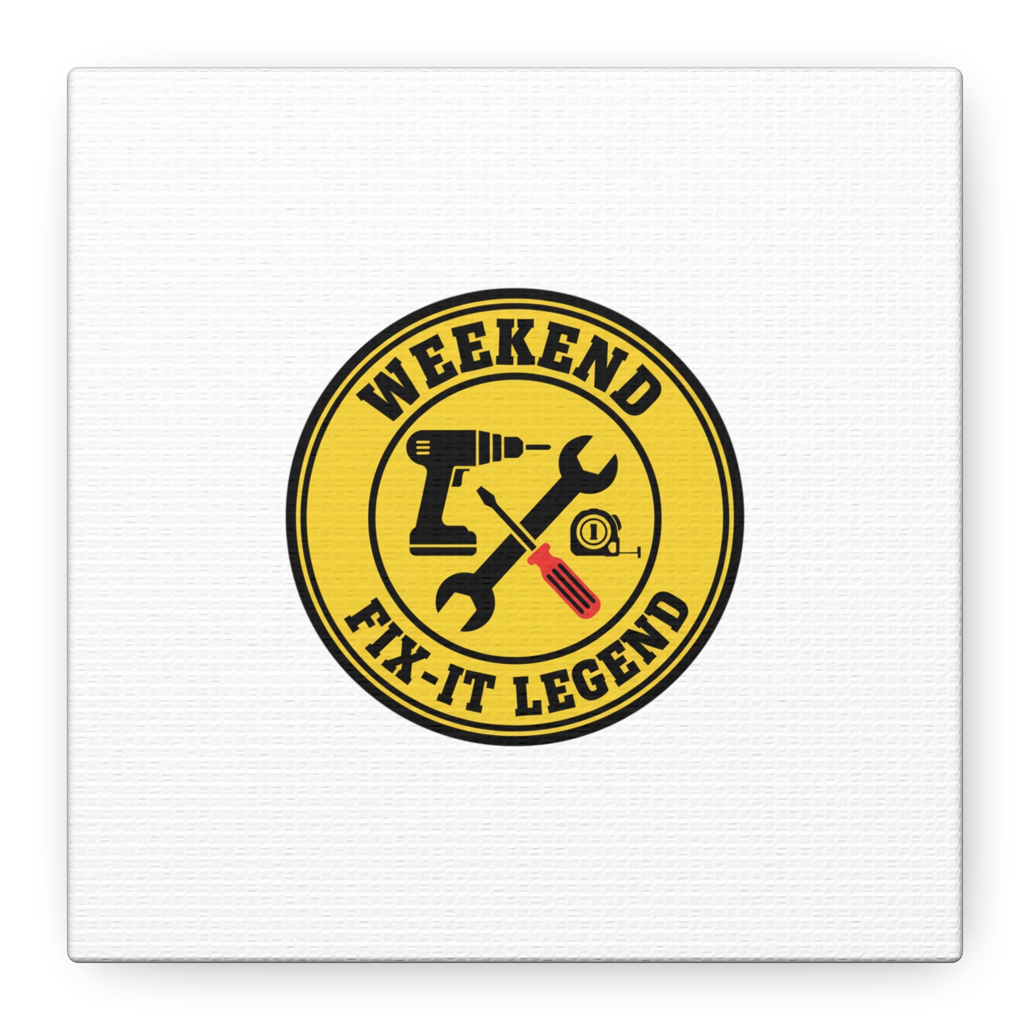 Weekend Fix-It Legend Canvas | DIY maker graphic, workshop tools