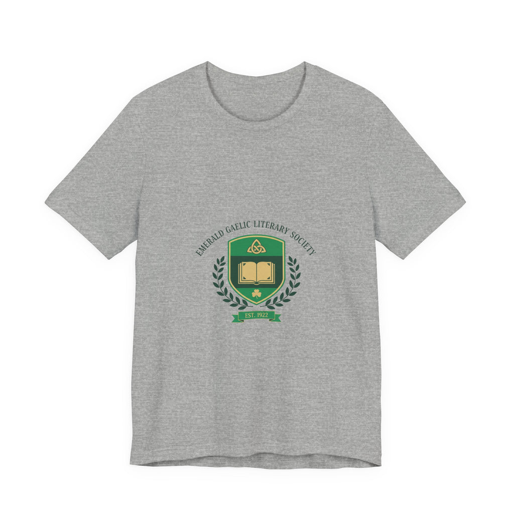 Celtic Crest Library Logo T-Shirt | Gaelic serif crest, Irish heritage