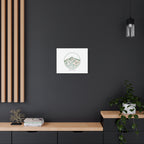 Topographic Contour Line Mountain Canvas, topographic map print | terrain poster