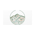 Topographic Contour Line Mountain Canvas, topographic map print | terrain poster