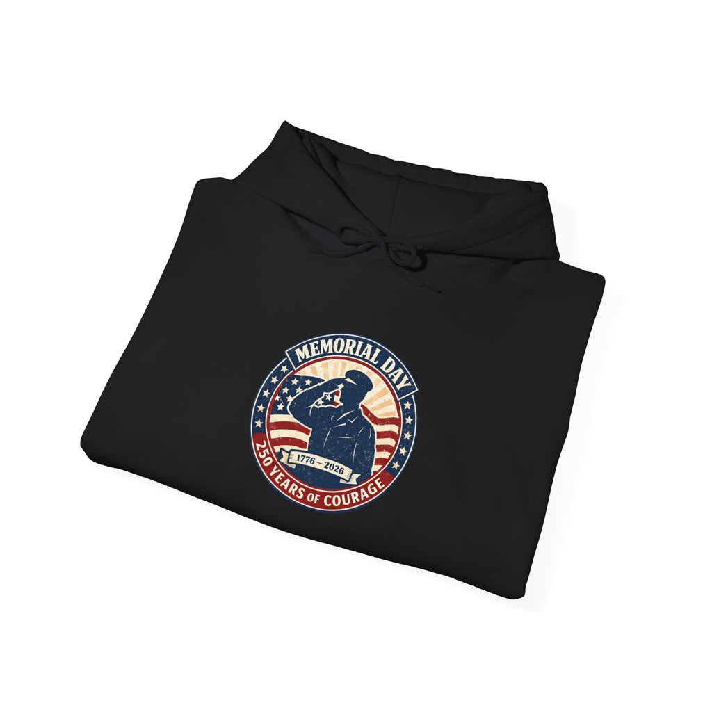 USA 250 Memorial Day Hoodie | 1776–2026 Vintage Distressed Patriotic