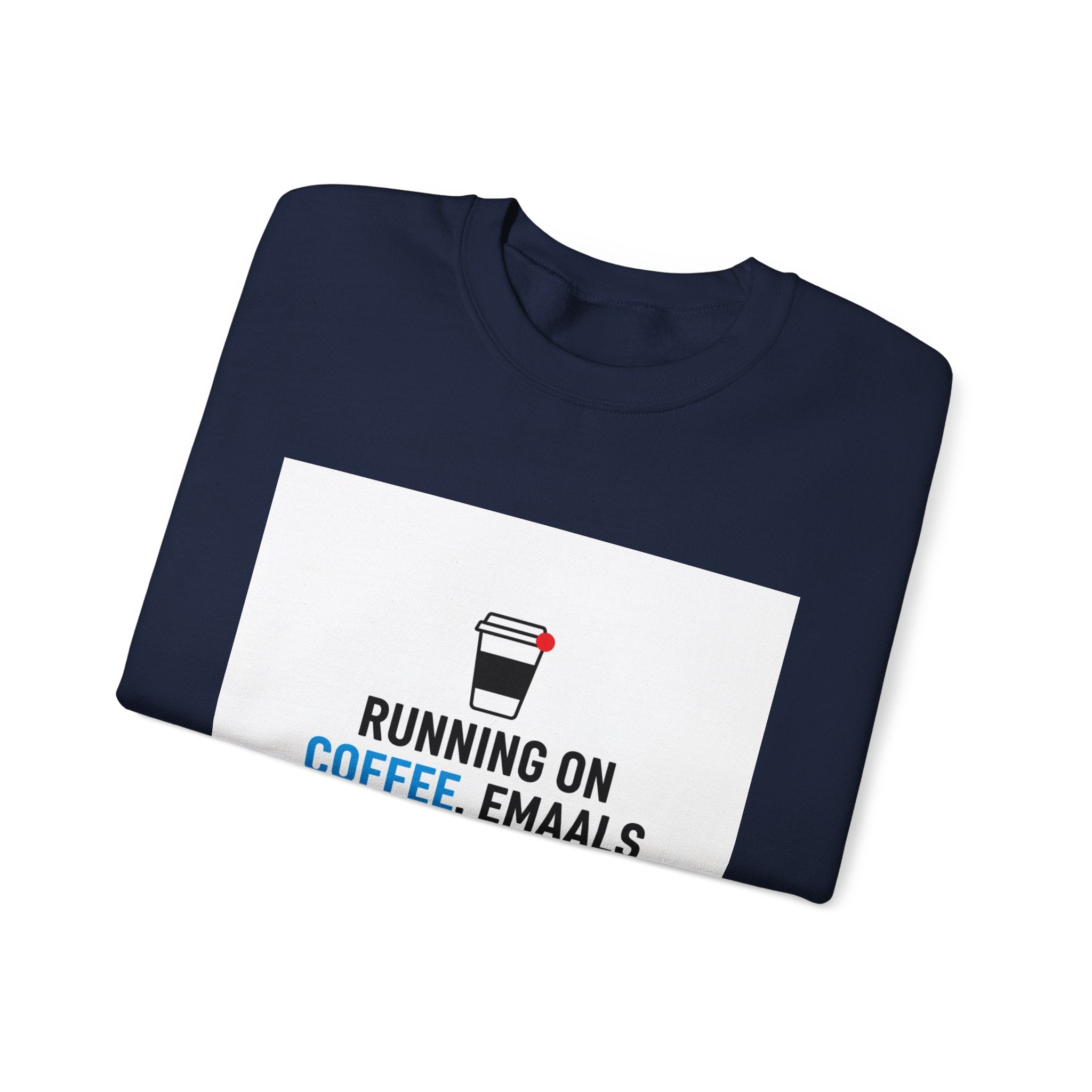 Running on Coffee, Emails & Cortisol Sweatshirt | cortisol shirt, stress meme