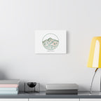 Topographic Contour Line Mountain Canvas, topographic map print | terrain poster