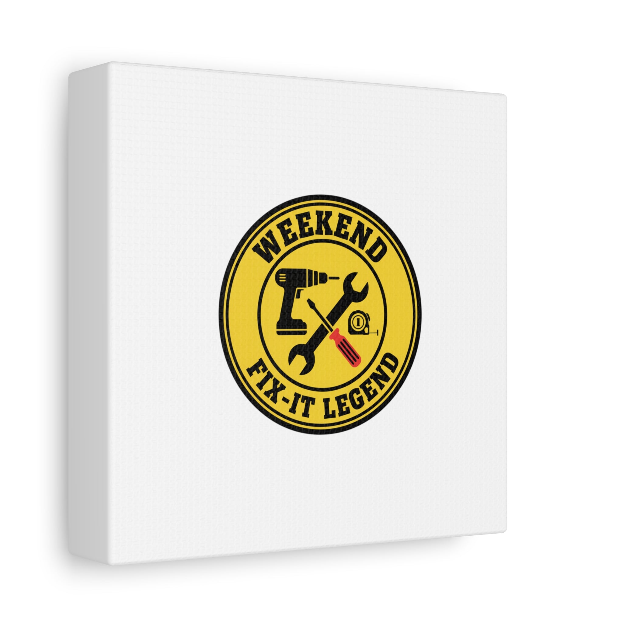 Weekend Fix-It Legend Canvas | DIY maker graphic, workshop tools