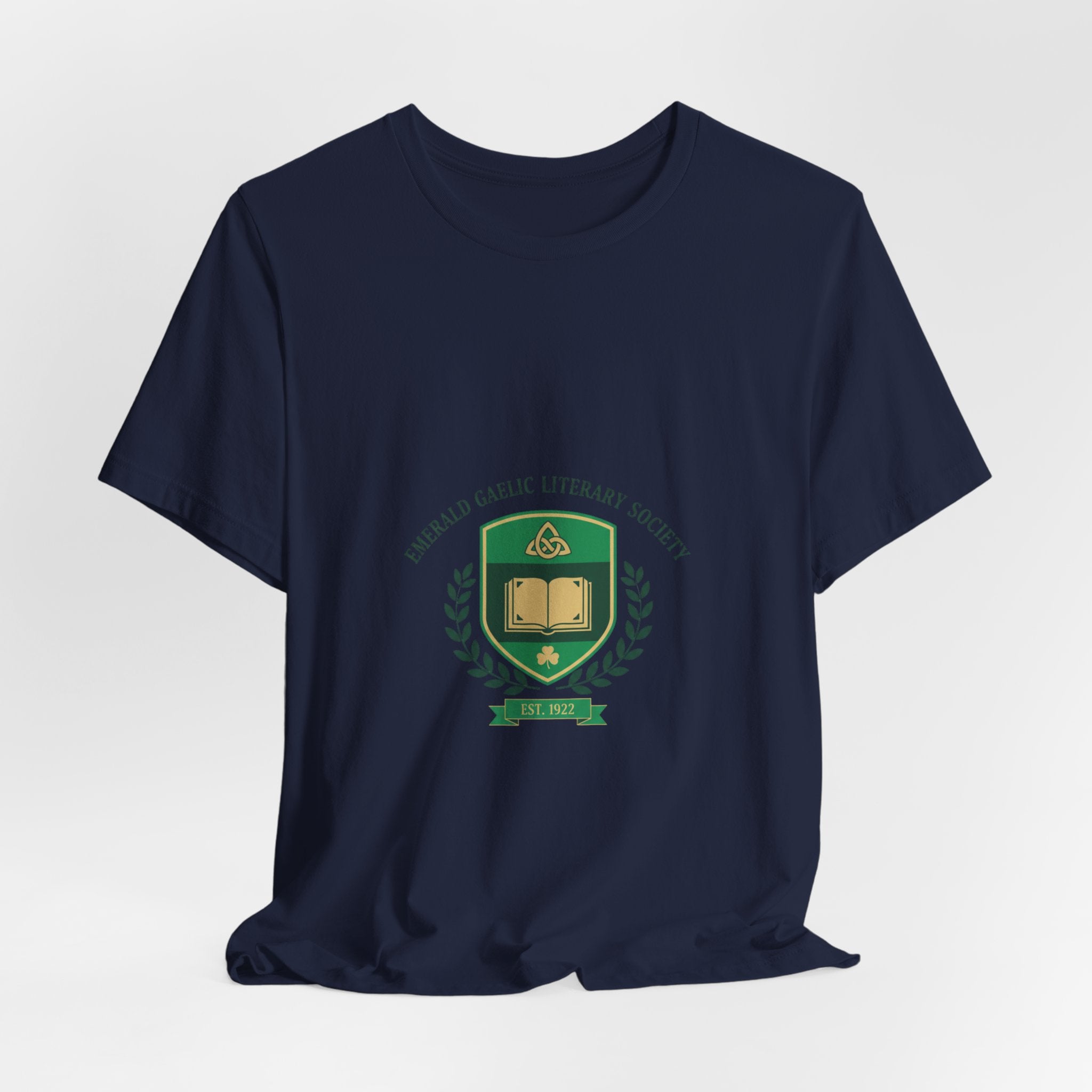 Celtic Crest Library Logo T-Shirt | Gaelic serif crest, Irish heritage
