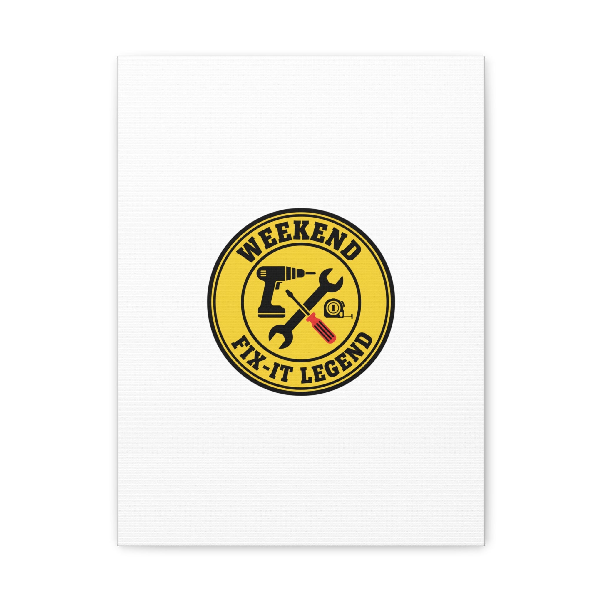 Weekend Fix-It Legend Canvas | DIY maker graphic, workshop tools