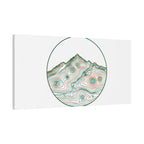 Topographic Contour Line Mountain Canvas, topographic map print | terrain poster