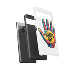 Hands Off Phone Case — Bold Geometric Palm Graphic