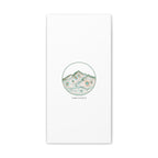 Topographic Contour Line Mountain Canvas, topographic map print | terrain poster