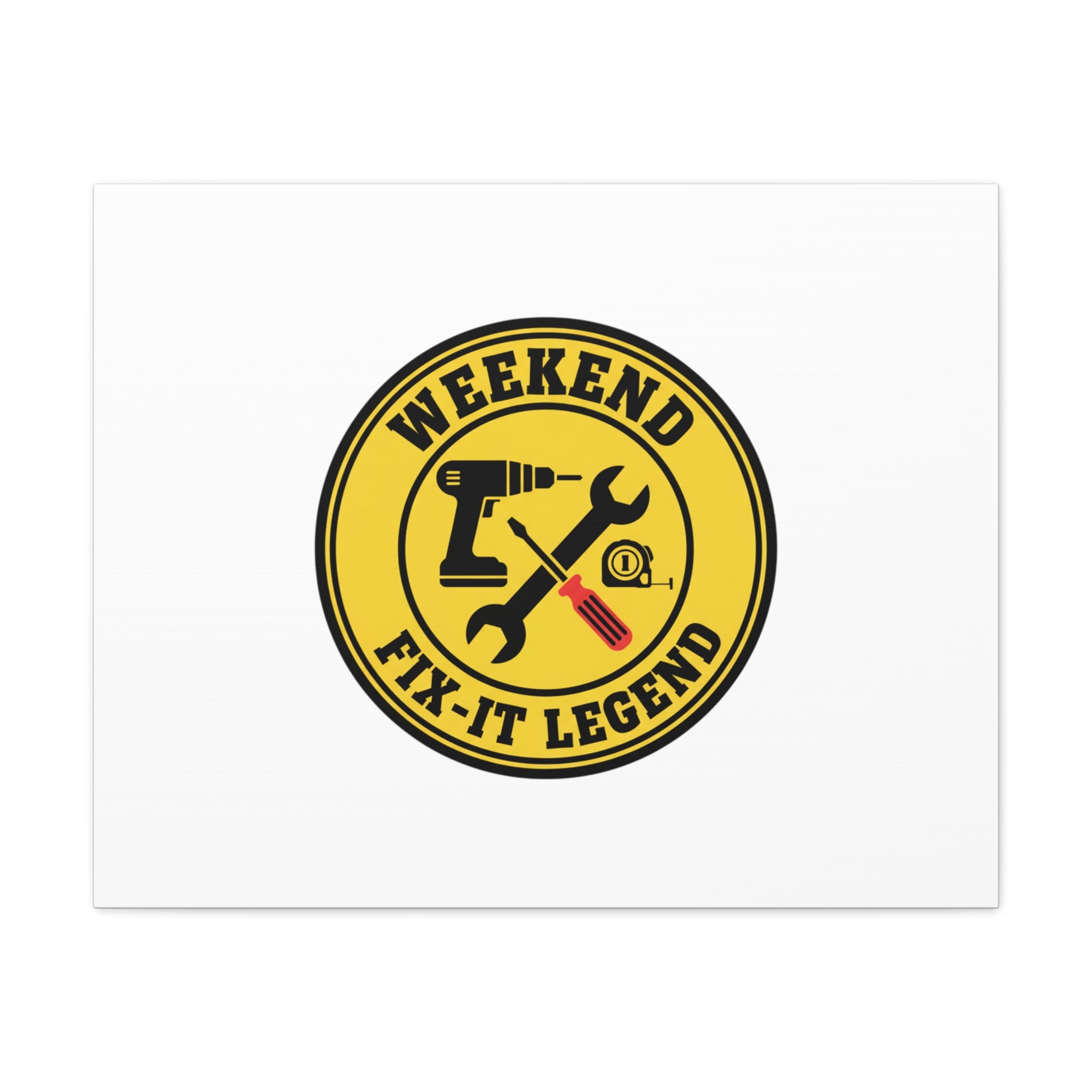 Weekend Fix-It Legend Canvas | DIY maker graphic, workshop tools