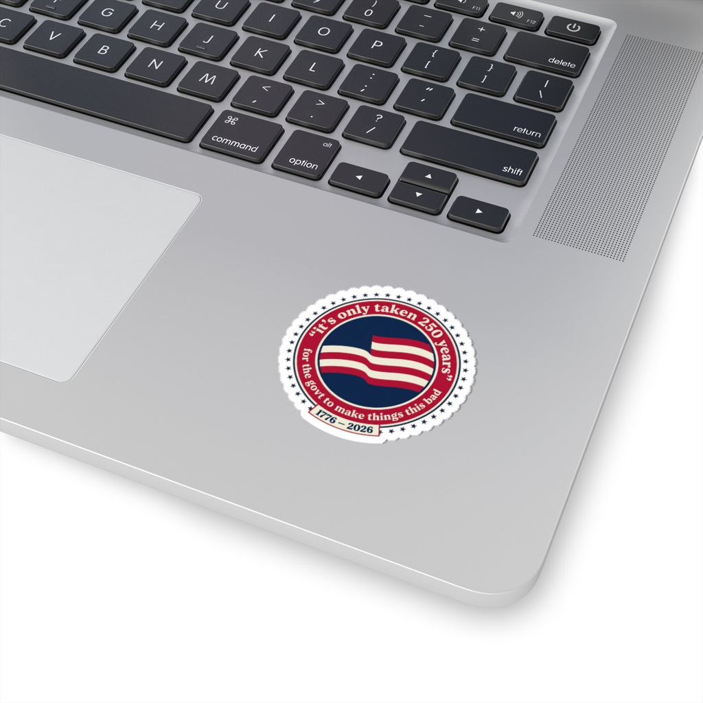 USA 250 Vintage Distressed Flag Sticker | 1776–2026 Memorial Day Americana