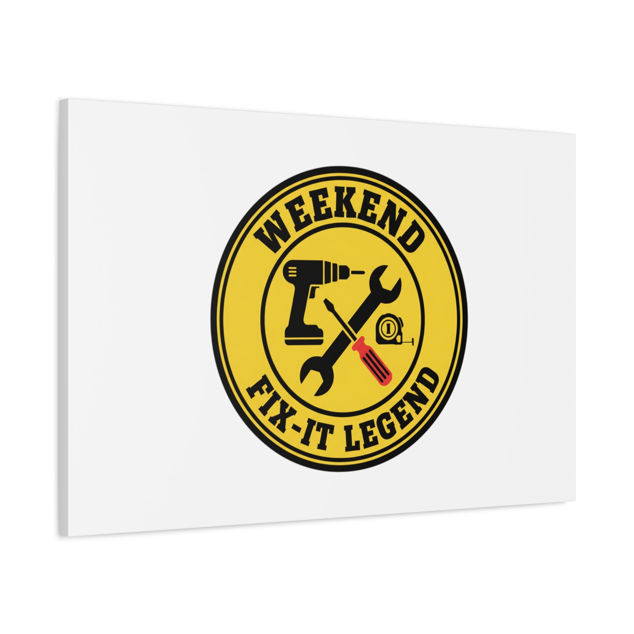 Weekend Fix-It Legend Canvas | DIY maker graphic, workshop tools