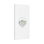 Topographic Contour Line Mountain Canvas, topographic map print | terrain poster