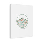 Topographic Contour Line Mountain Canvas, topographic map print | terrain poster