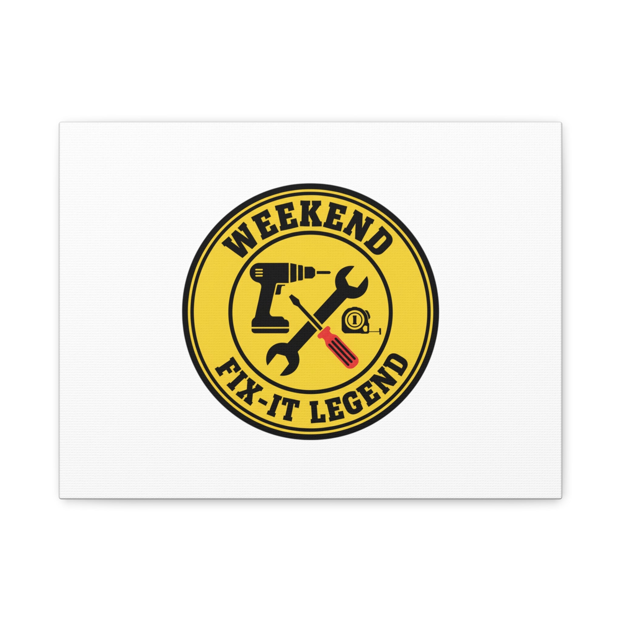 Weekend Fix-It Legend Canvas | DIY maker graphic, workshop tools