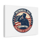 Memorial Day USA 250 Canvas, 1776–2026 Vintage Distressed Patriotic Print