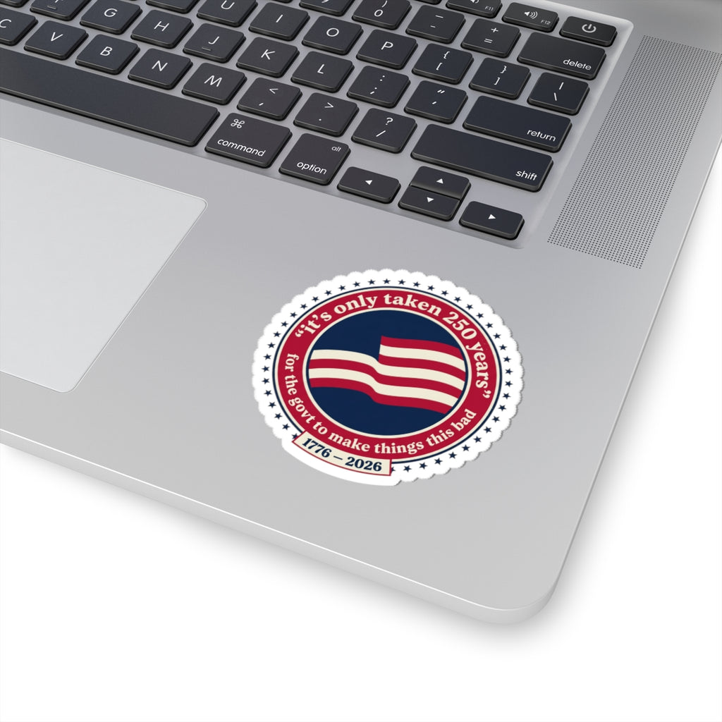 USA 250 Vintage Distressed Flag Sticker | 1776–2026 Memorial Day Americana