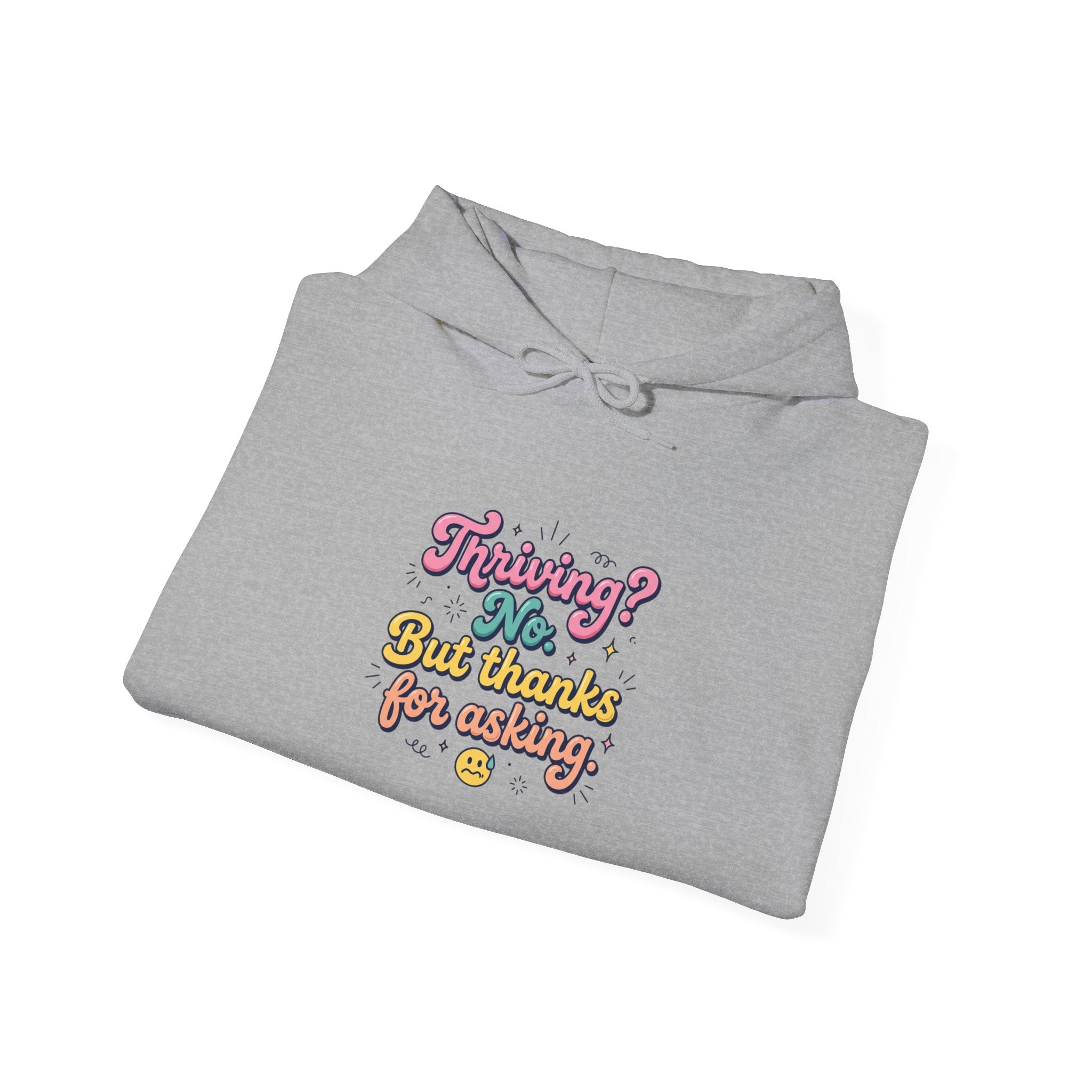 Anxious But Functioning Hoodie | mental health humor, retro wavy text