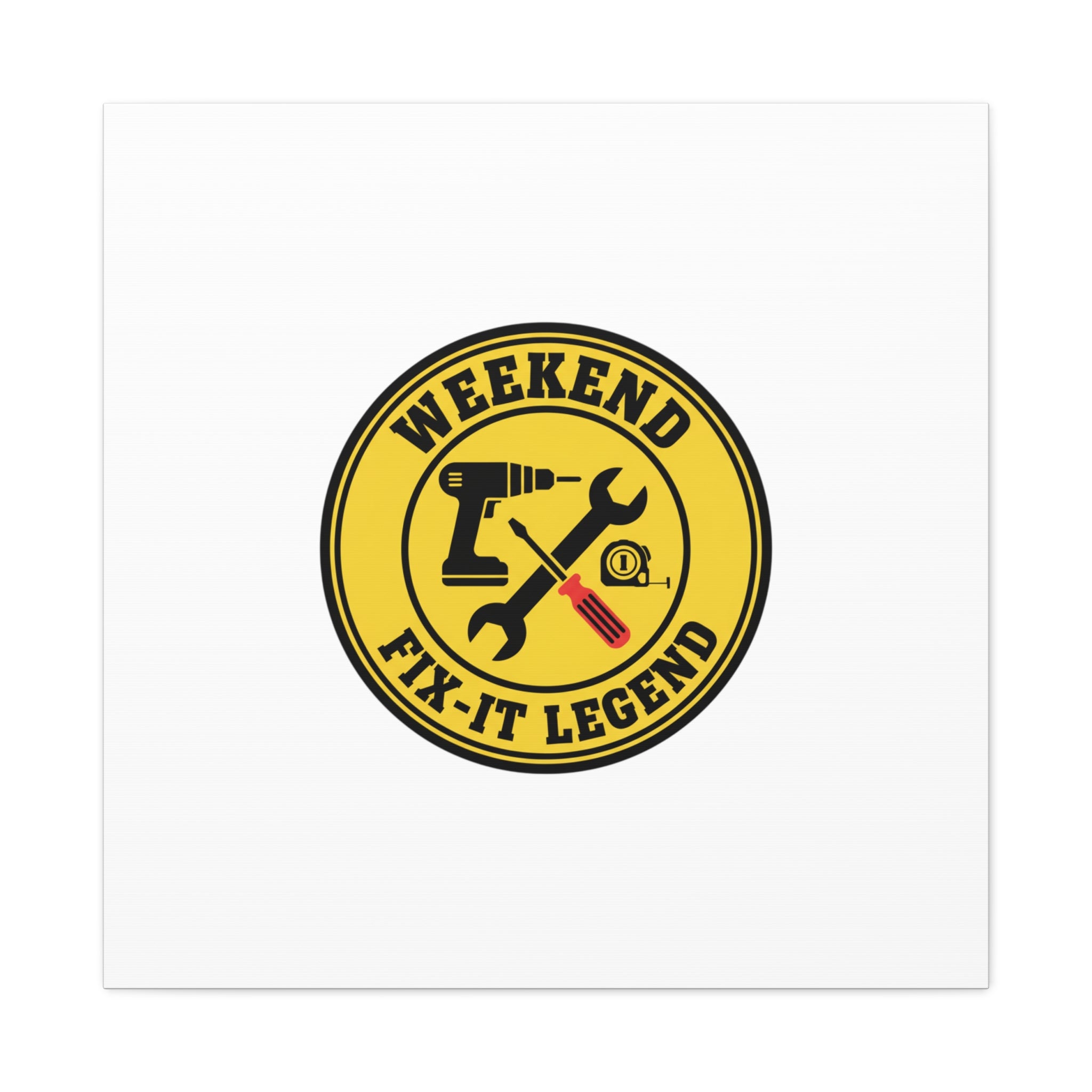 Weekend Fix-It Legend Canvas | DIY maker graphic, workshop tools