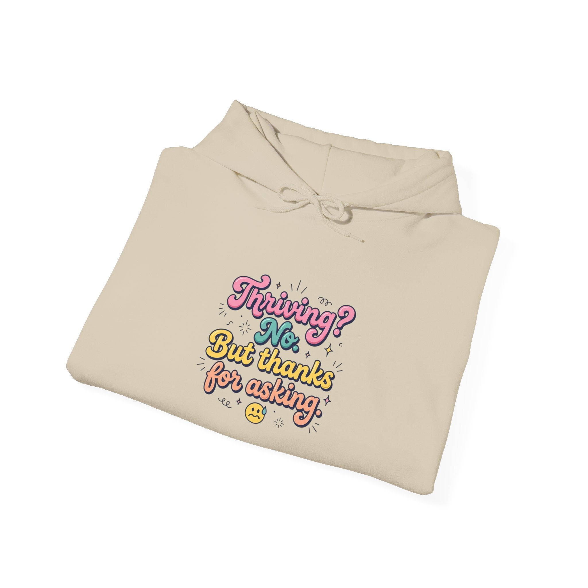 Anxious But Functioning Hoodie | mental health humor, retro wavy text