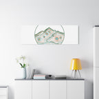 Topographic Contour Line Mountain Canvas, topographic map print | terrain poster