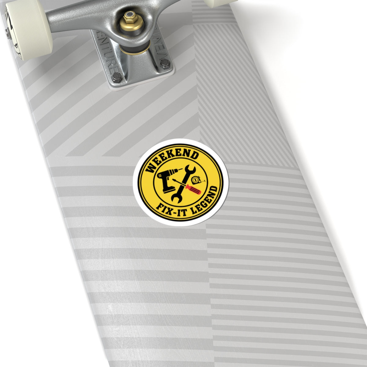Weekend Fix-It Legend Sticker | DIY workshop tools, maker iconography