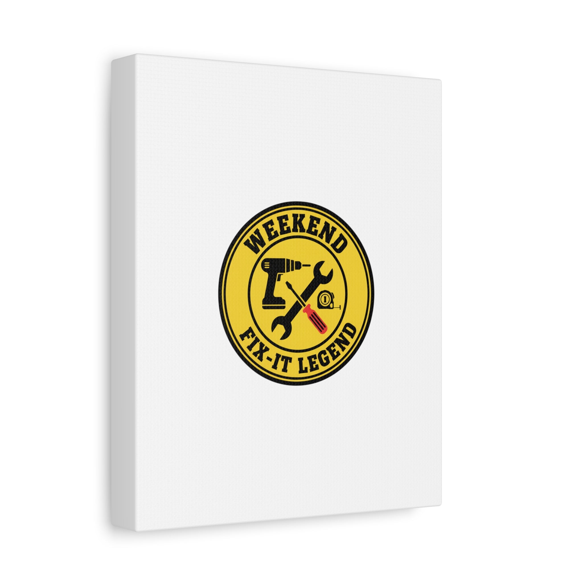 Weekend Fix-It Legend Canvas | DIY maker graphic, workshop tools