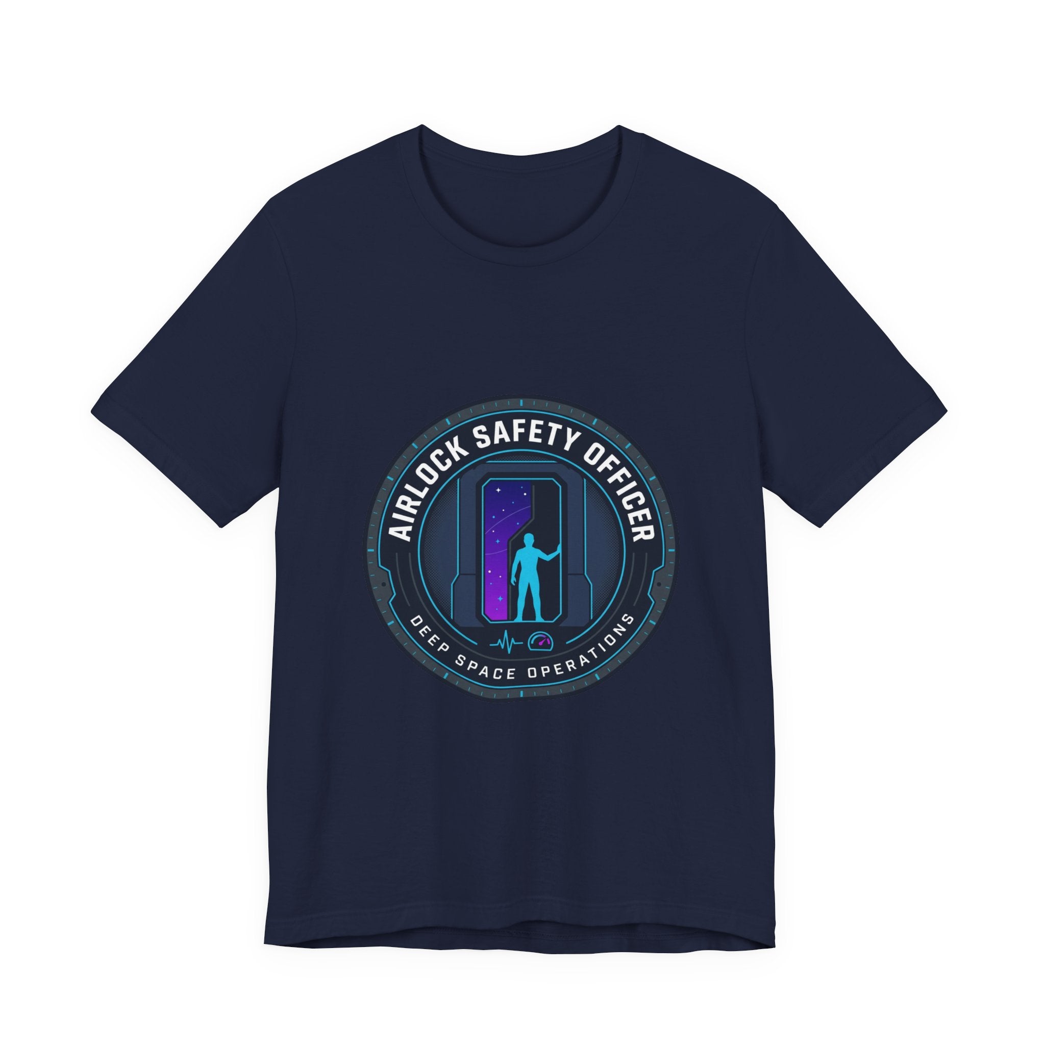 Airlock Safety Officer Tee | mission patch, hard sci-fi space survival