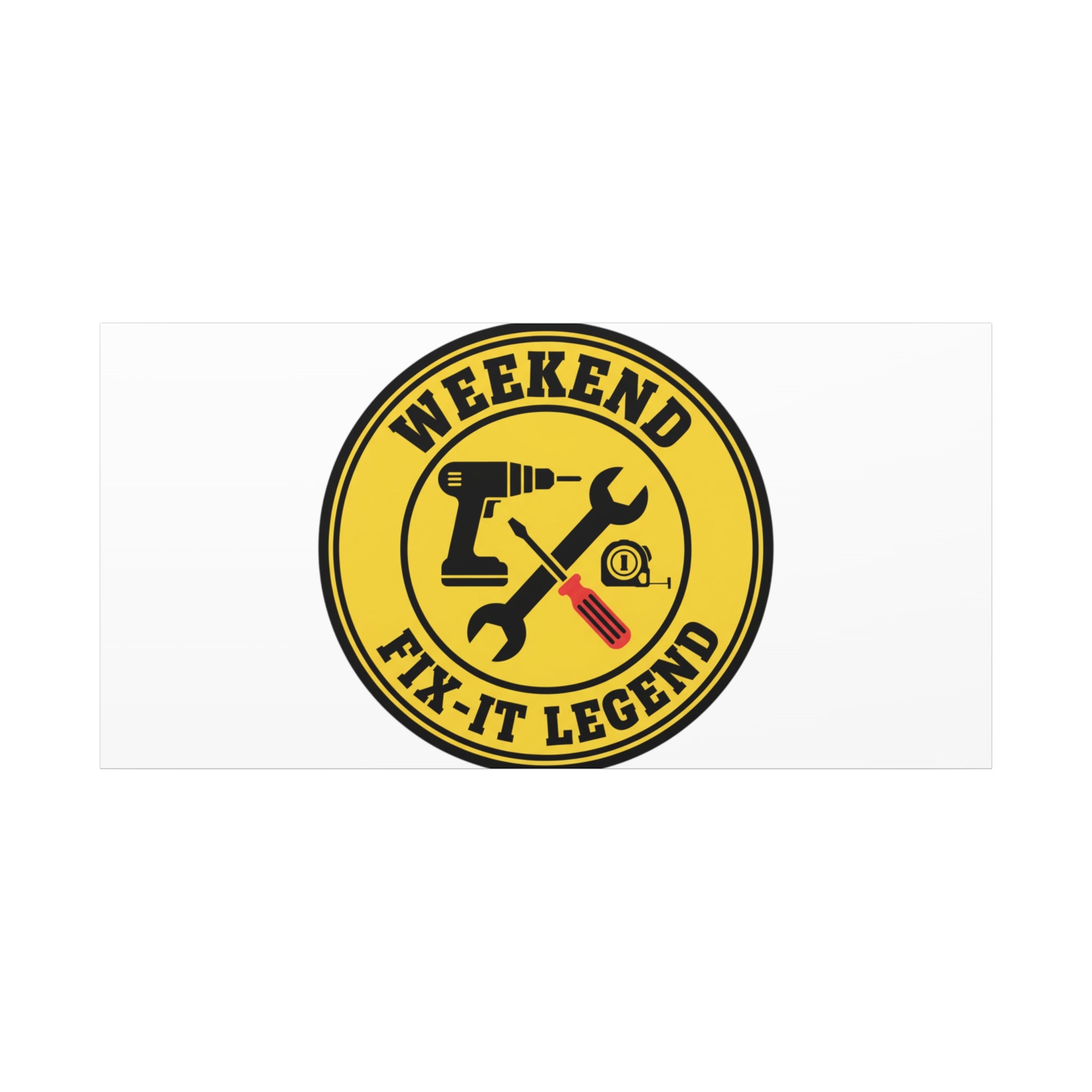 Weekend Fix-It Legend Canvas | DIY maker graphic, workshop tools