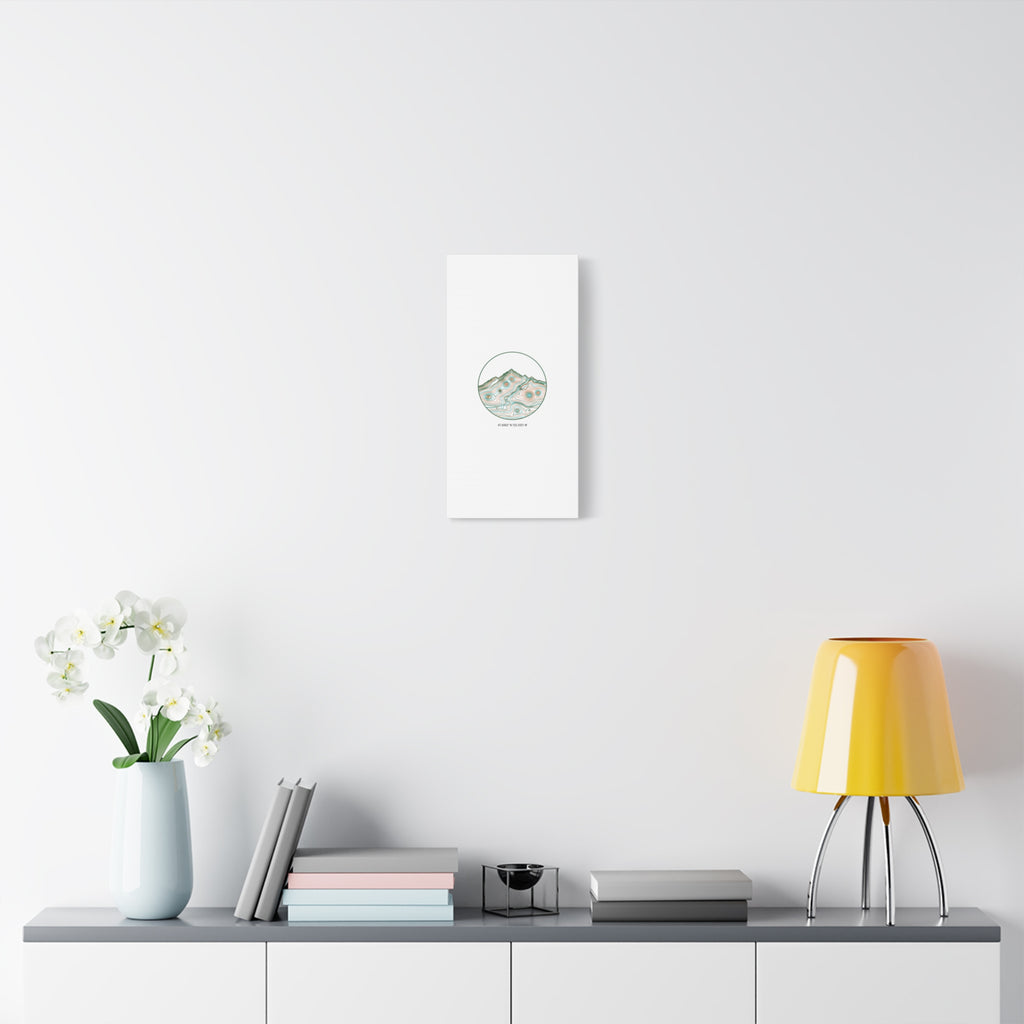 Topographic Contour Line Mountain Canvas, topographic map print | terrain poster
