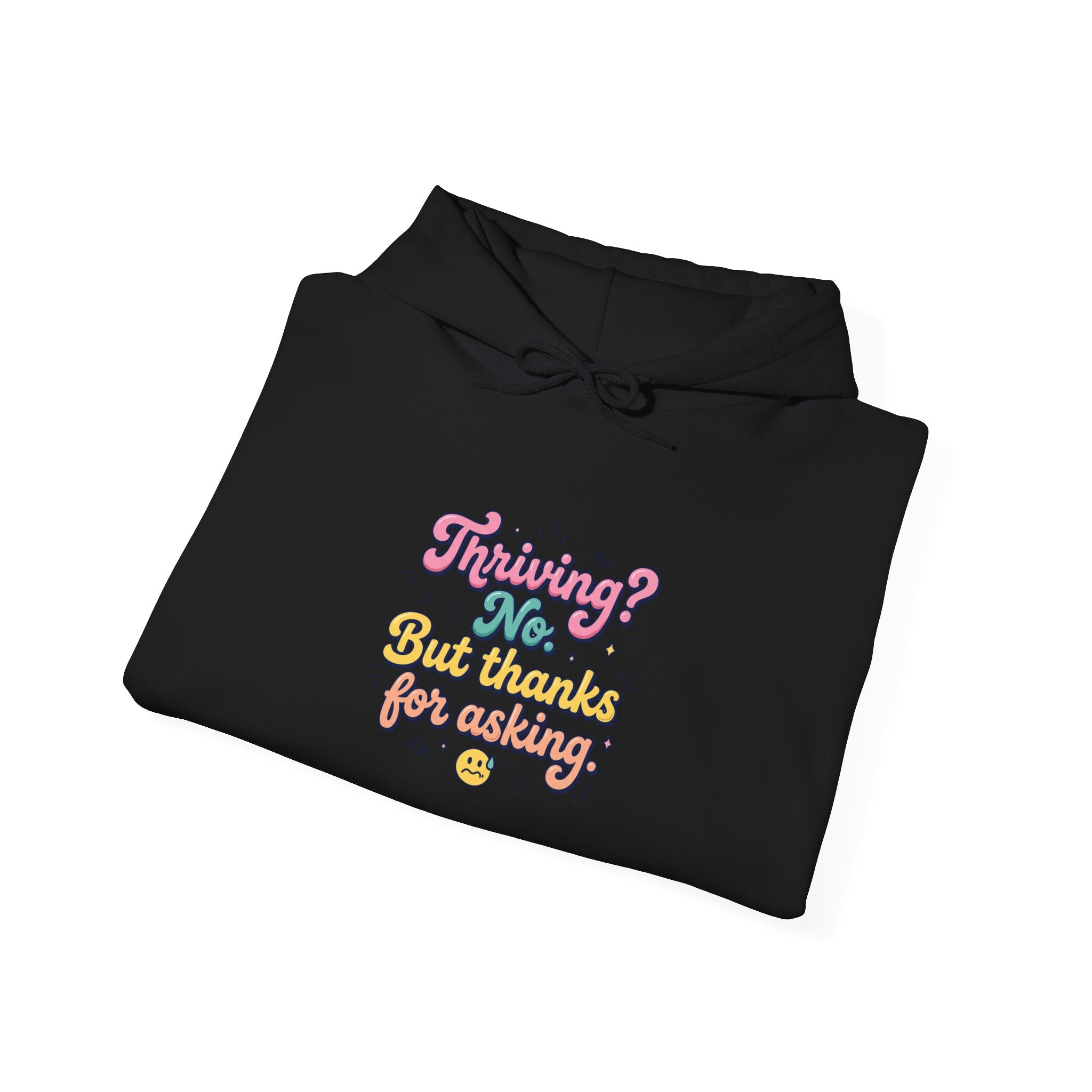 Anxious But Functioning Hoodie | mental health humor, retro wavy text
