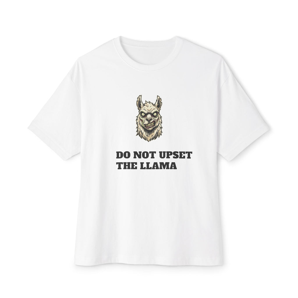 Do Not Upset the Llama Tee — Funny Llama Graphic Boxy T‑Shirt