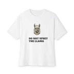 Do Not Upset the Llama Tee — Funny Llama Graphic Boxy T‑Shirt