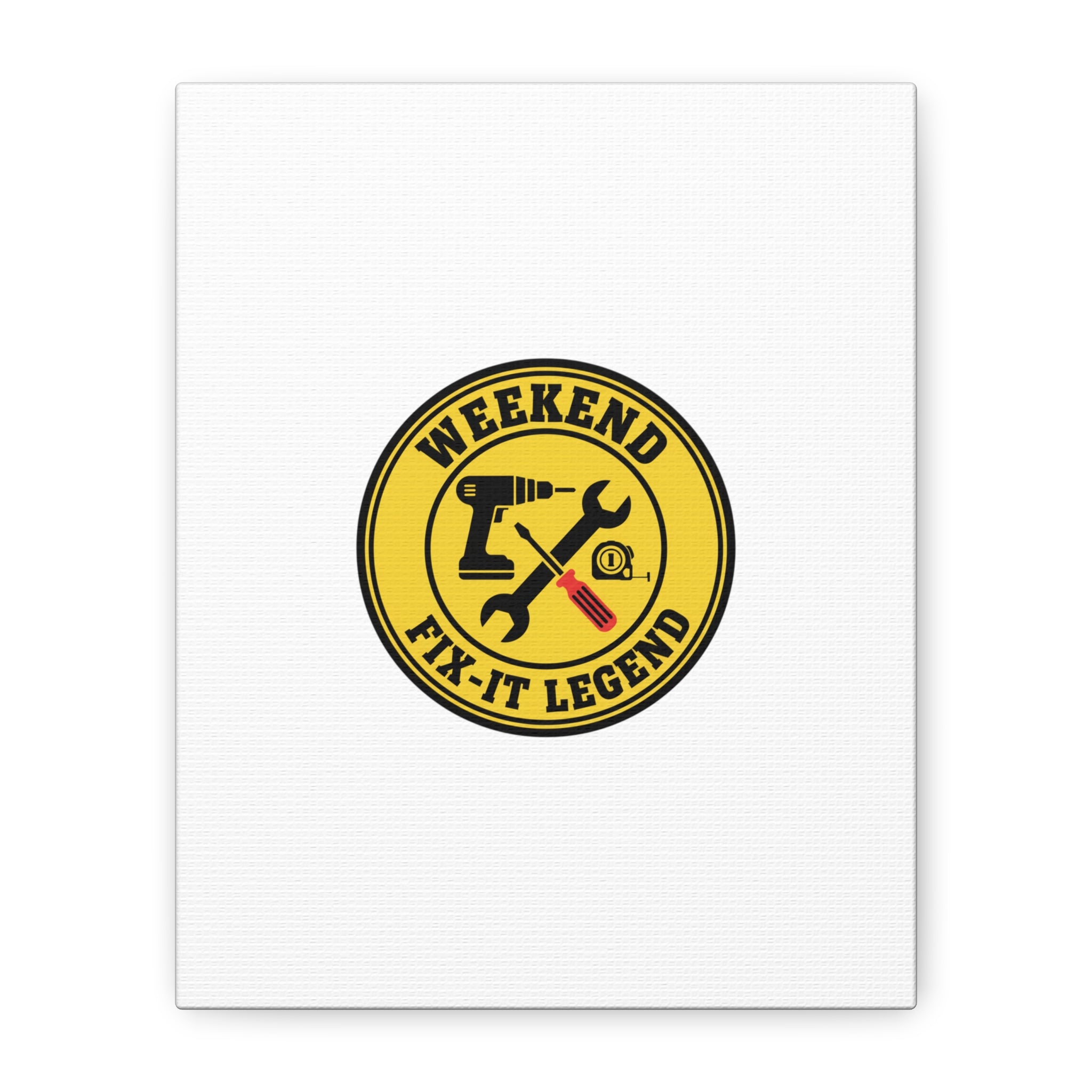 Weekend Fix-It Legend Canvas | DIY maker graphic, workshop tools