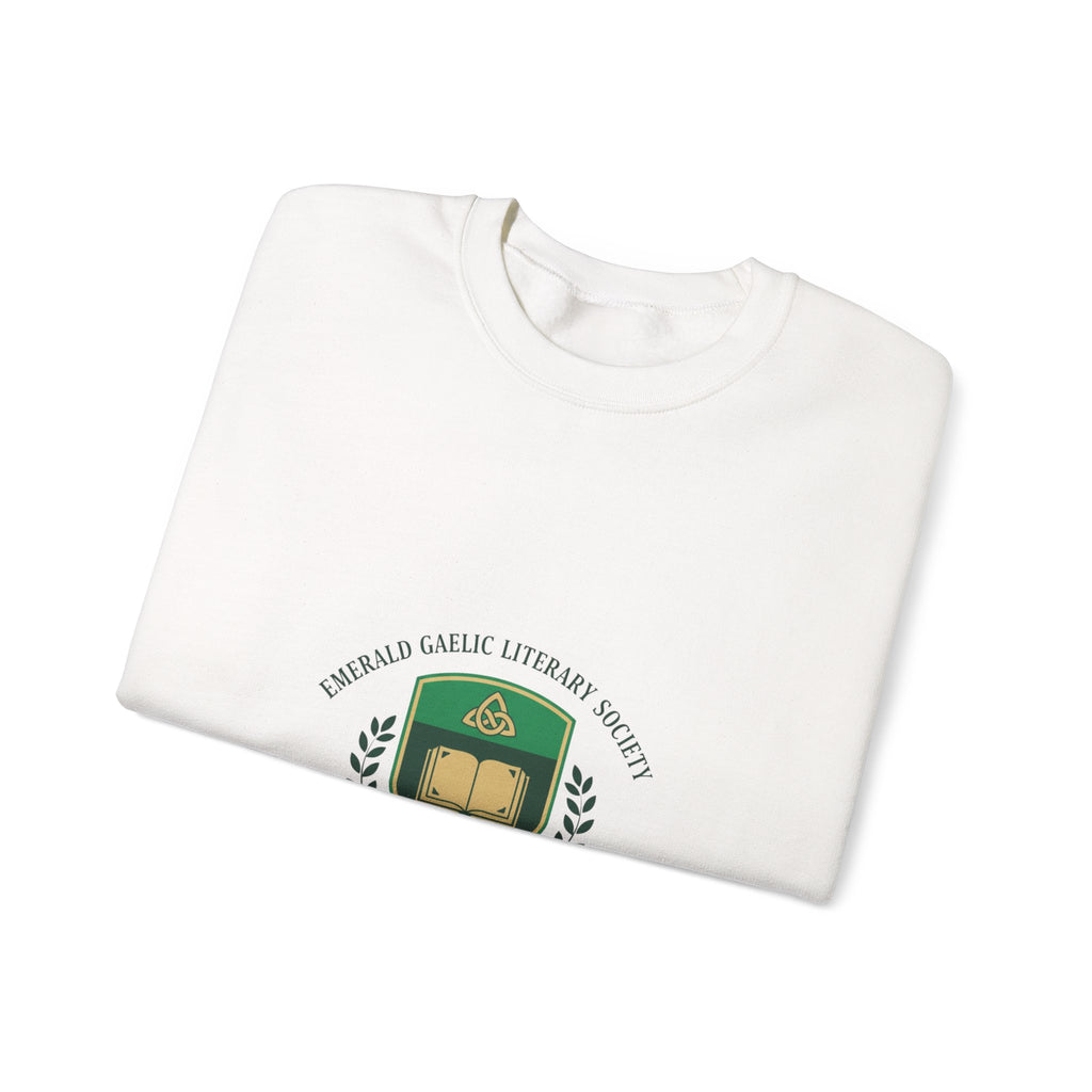 Celtic Crest Gaelic Library Sweatshirt | Irish Heritage Logo, Knotwork