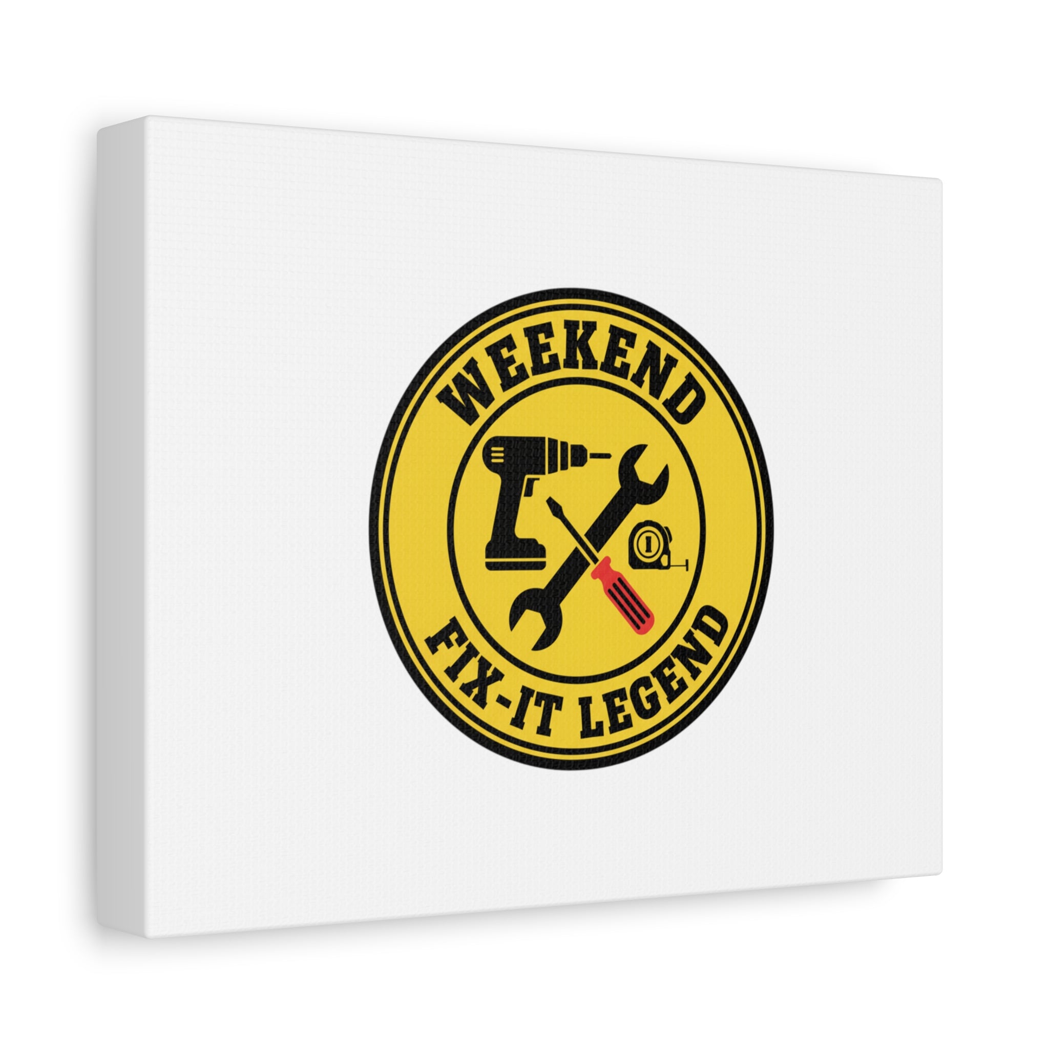 Weekend Fix-It Legend Canvas | DIY maker graphic, workshop tools