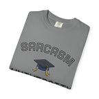 Sarcasm University T-Shirt — Funny Graduation Cap Tee for Grads & Students