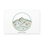 Topographic Contour Line Mountain Canvas, topographic map print | terrain poster