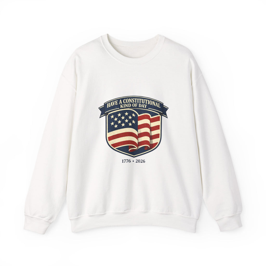 USA 250 Vintage Distressed Flag Crest Crewneck Sweatshirt | 1776–2026 Memorial Day