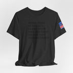 T-Shirt — "what part of: locate, close with, and destroy do you not understand?" Minimalist Text Tee