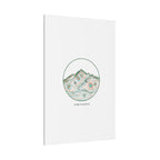 Topographic Contour Line Mountain Canvas, topographic map print | terrain poster
