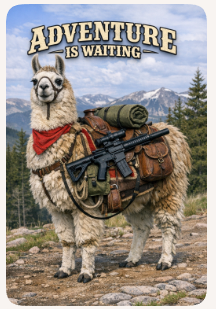 Real adventure begins with a llama