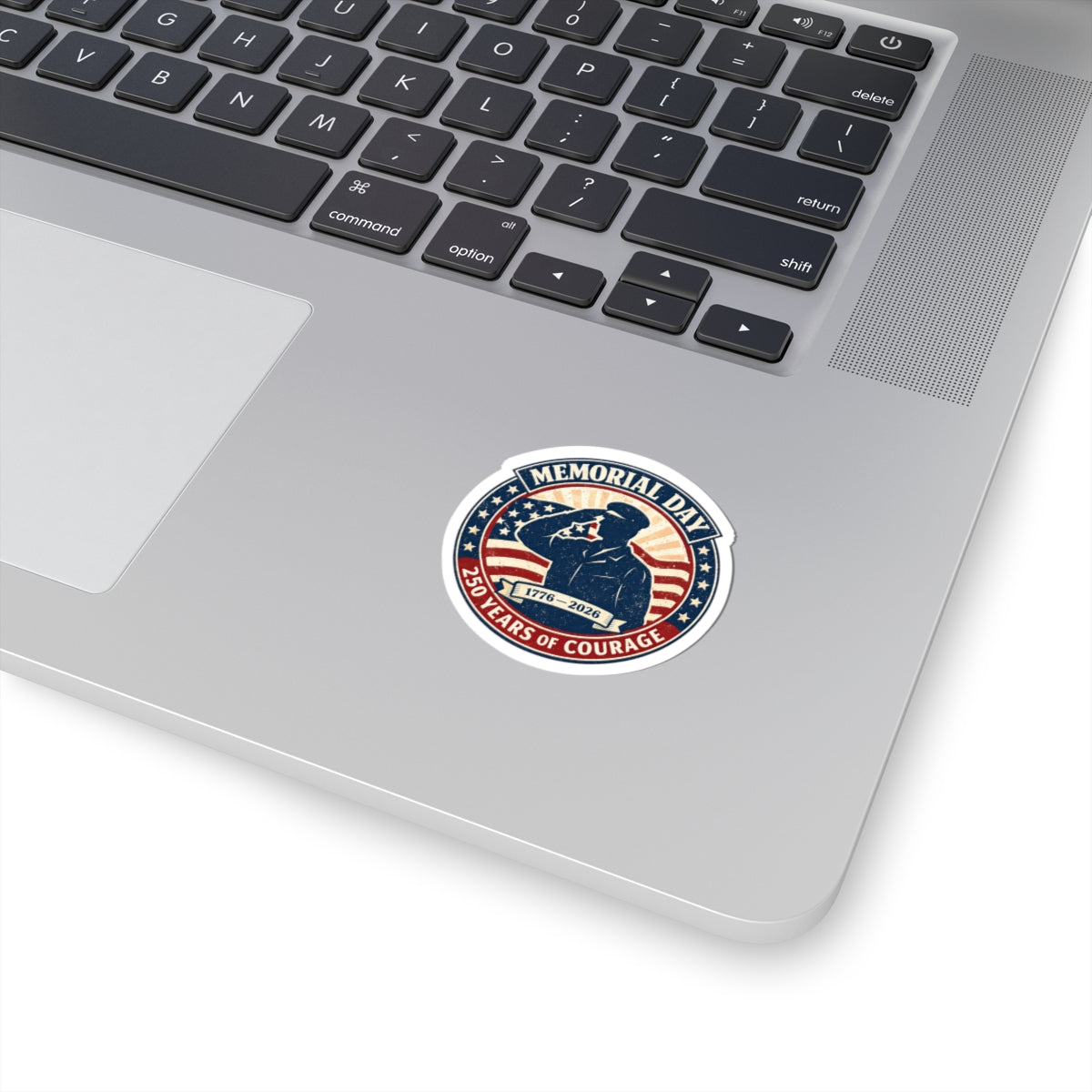 Memorial Day 1776–2026 USA 250 Vintage Distressed Kiss-Cut Stickers | Patriotic Americana
