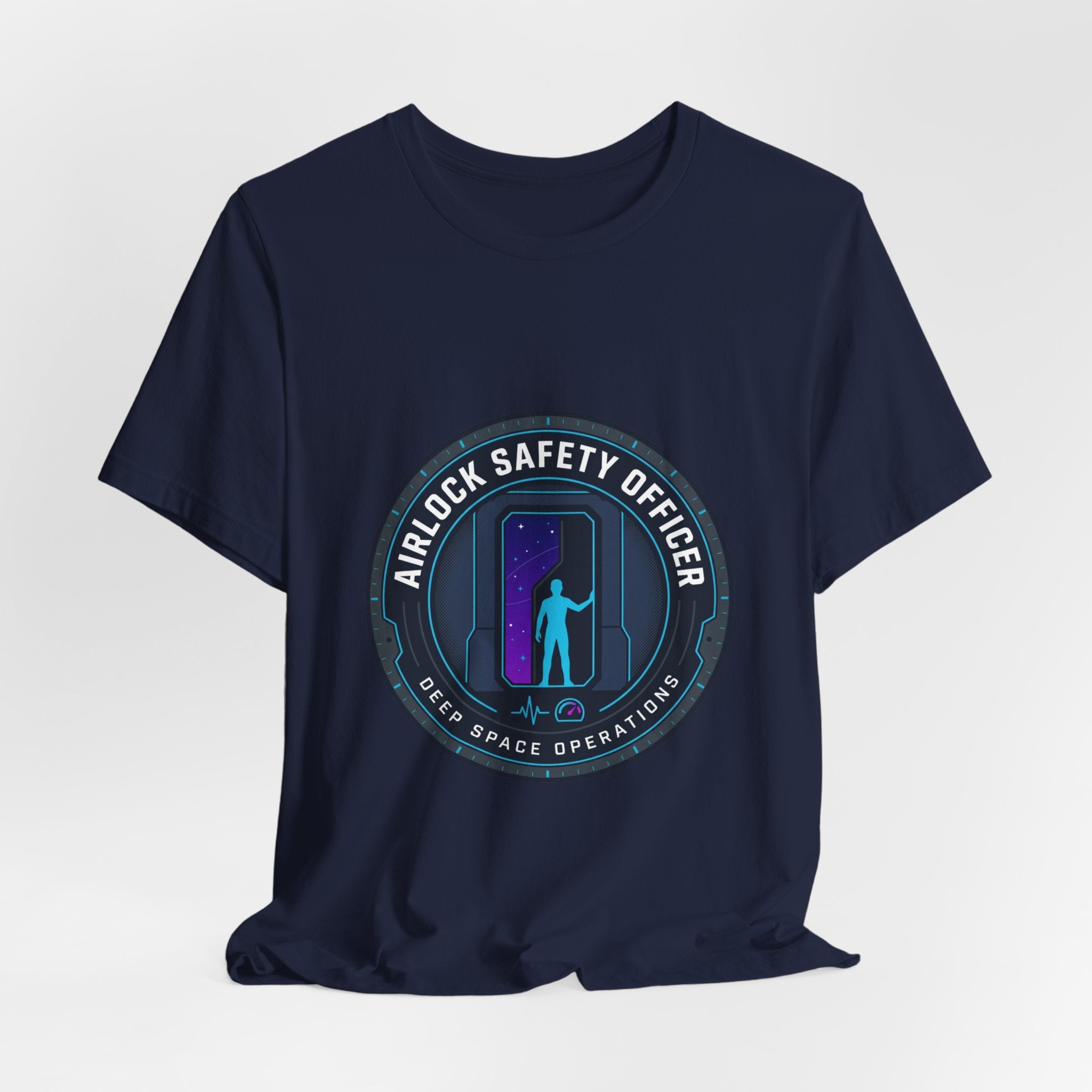 Airlock Safety Officer Tee | mission patch, hard sci-fi space survival