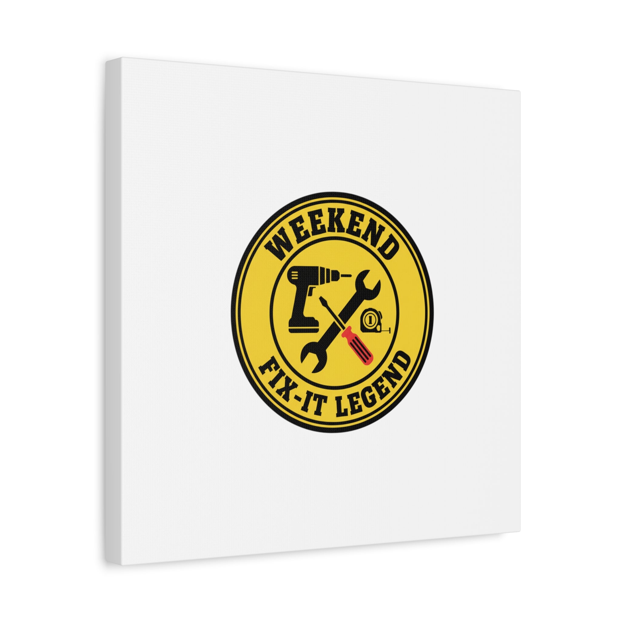 Weekend Fix-It Legend Canvas | DIY maker graphic, workshop tools
