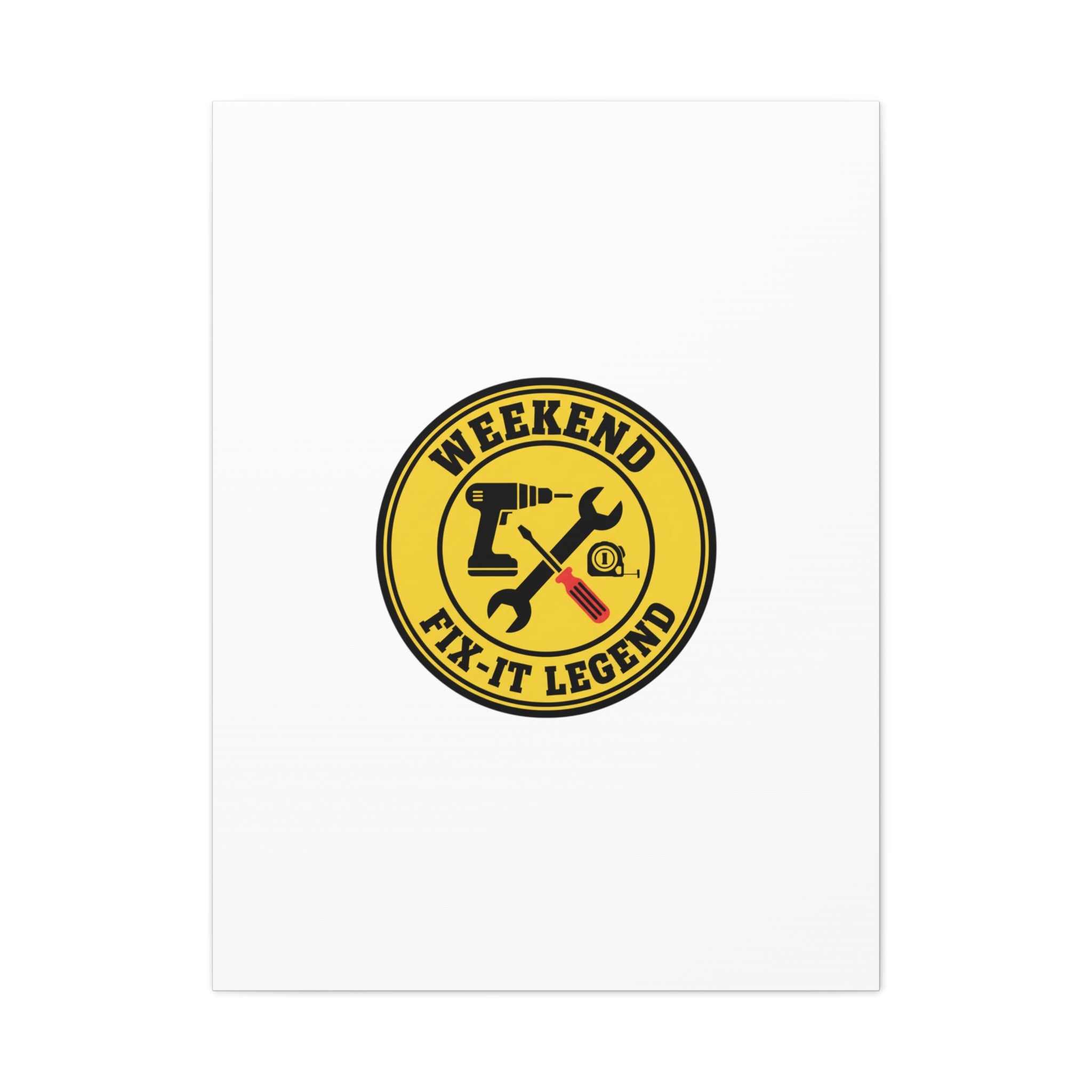 Weekend Fix-It Legend Canvas | DIY maker graphic, workshop tools