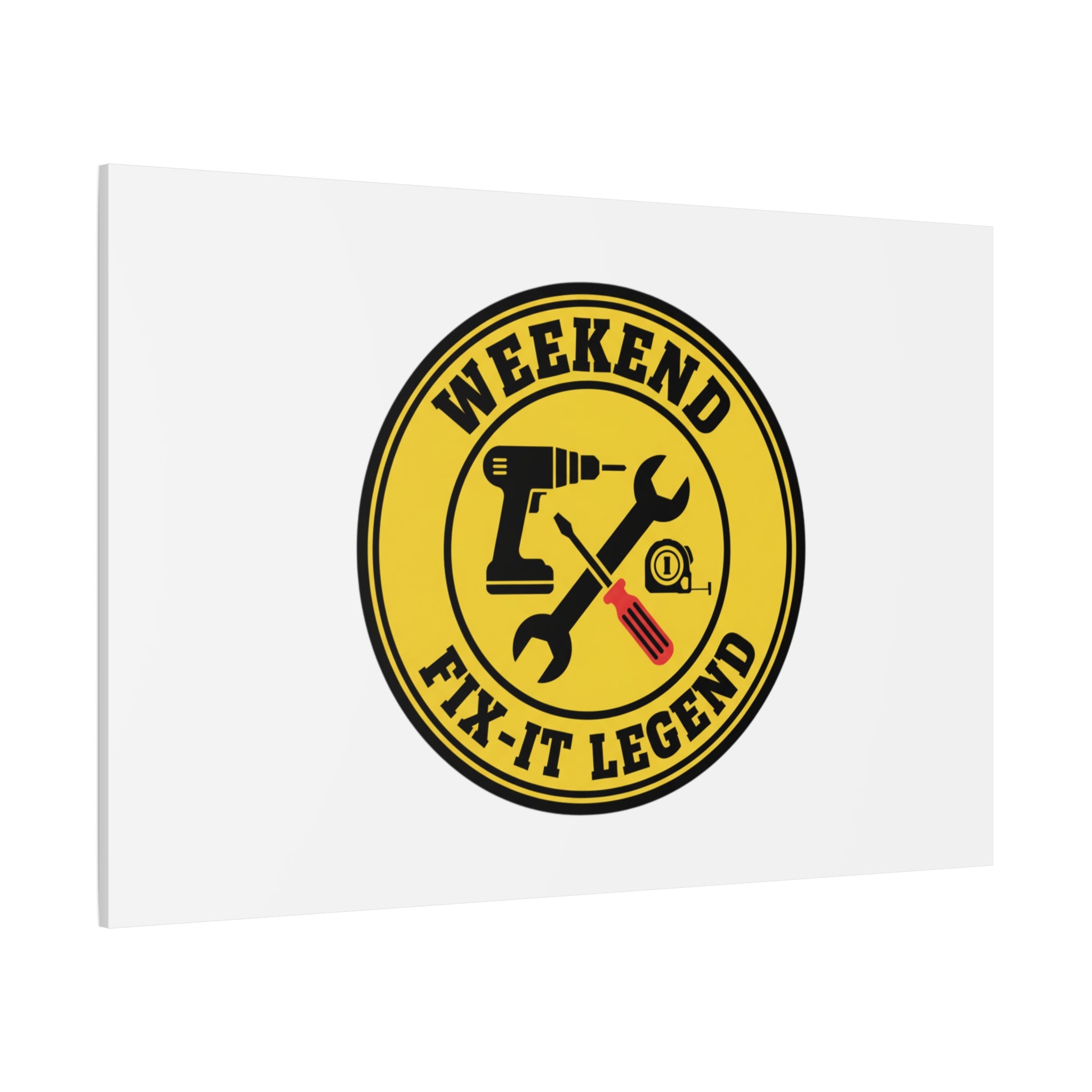 Weekend Fix-It Legend Canvas | DIY maker graphic, workshop tools