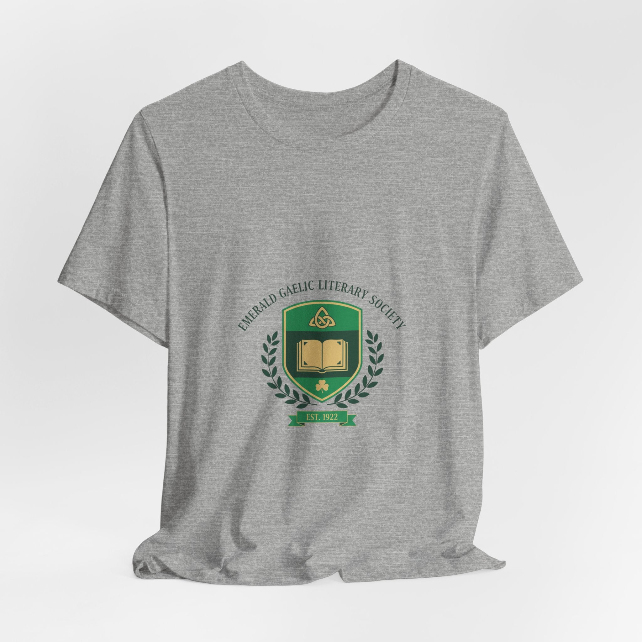 Celtic Crest Library Logo T-Shirt | Gaelic serif crest, Irish heritage